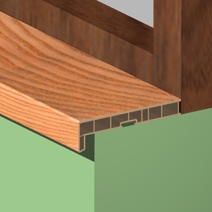Glaf interior, 150 mm, 3 m, PVC, fag