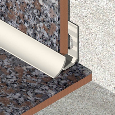 Coltar faianta, colt interior, 9 mm, PVC, 2.5 m, crem deschis