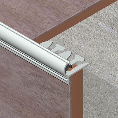 Profil treapta flexibil, 10x11 mm, 2,7 m, argintiu satinat