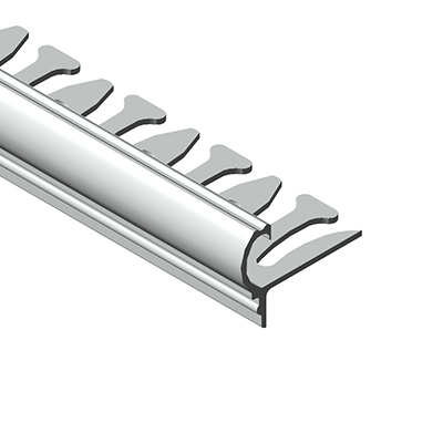 Profil treapta flexibil, 10x11 mm, 2,7 m, argintiu satinat