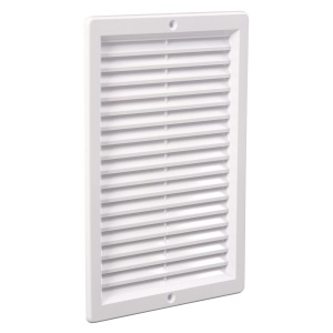 Grila aerisire PVC, 15x15 cm, alba