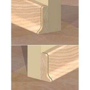 Piesa inchidere dreapta/stanga pentru PBC505.156  - set 2x2 bucati, fag deschis