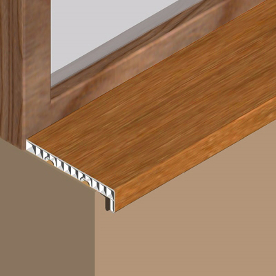 Glaf interior, 200 mm, 3 m, PVC, fag