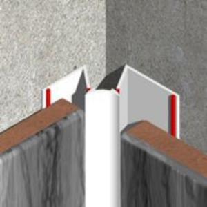 Profil dilatatie, colt interior, 10 mm, 2,5 m, PVC, fildes