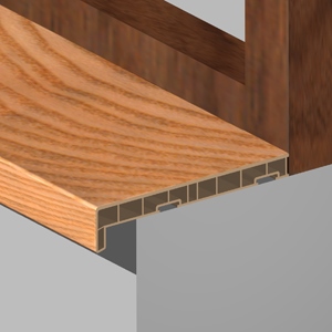 Glaf interior, 200 mm, 6 m, PVC, fag