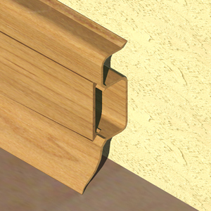 Plinta parchet 50 mmx2,5 m, stejar inchis