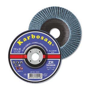 Disc lamelar conic metal/inox, 115x22 mm, granulatie 80