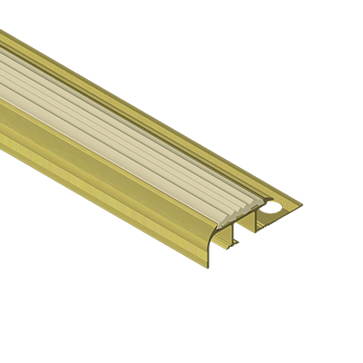 Profil treapta cu canal insertie, 10x39 mm, 2,7 m, auriu satinat
