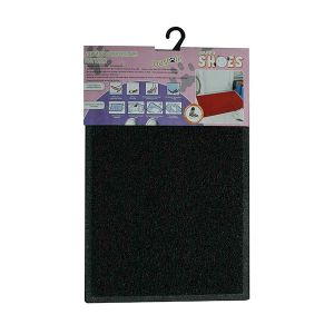 Stergator intrare cu suport vinil si margini presate, 12 mm, 60x90 cm, negru