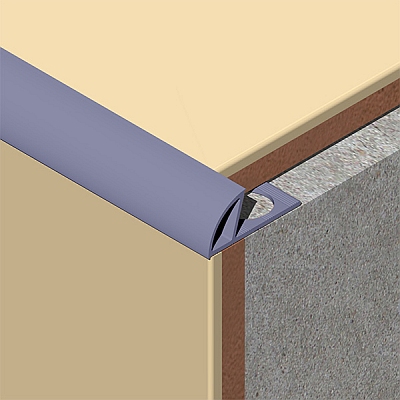 Coltar faianta, colt exterior, 10 mm, PVC, 2.5 m, violet liliac