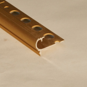Profil treapta rotunjit, 10x11 mm, 2,7 m, auriu satinat