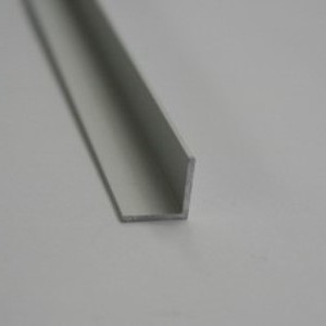 Cornier laturi egale, 10x10 mm, 1 m lungime, argintiu satinat