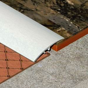 Prag trecere, diferenta nivel 14 mm, 41 mmx2,7 m, argintiu satinat