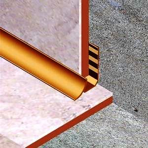 Coltar faianta, colt interior, 9 mm, PVC, 2.7 m, caramel