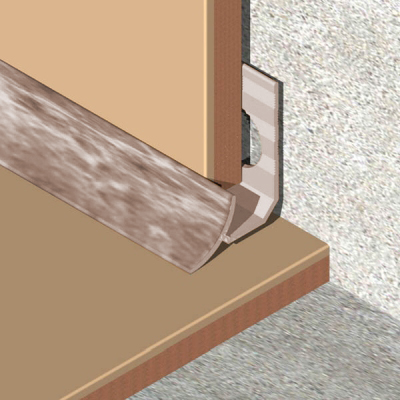 Coltar faianta, colt interior, 9 mm, PVC, 2.5 m, stejar deschis
