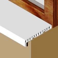 Glaf interior, 200 mm, PVC, alb