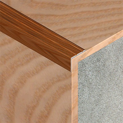 Profil treapta cu caneluri, 25x20 mm, 2,7 m,stejar inchis