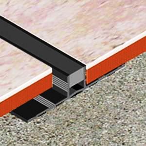 Profil dilatatie 9x12,5 mm, 2,5 m, PVC, gri inchis