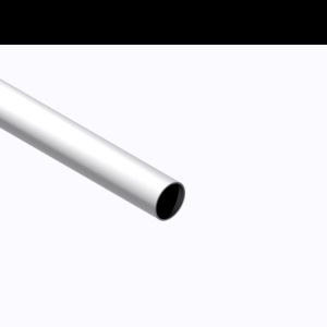 Teava rotunda goala, 12 mm, 1 m, argintiu satinat