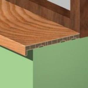 Glaf interior, 300 mm, 3 m, PVC, fag