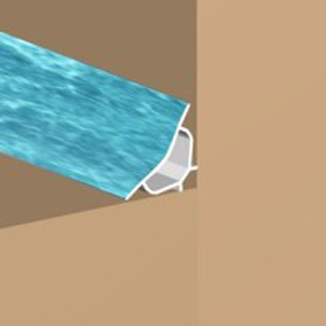 Etansator blat mini, 12x12 mm, PVC, 2,5 m, albastru mediteranean