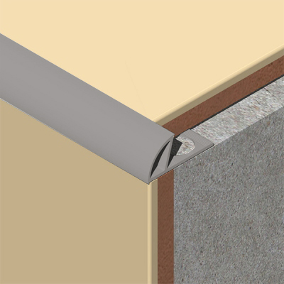 Coltar faianta, colt exterior, 8 mm, PVC, 2.5 m, ardezie