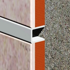 Profil dilatatie decorativ, tip U, x10 mm, aluminiu, argintiu lucios