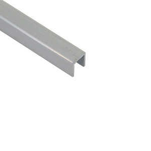 Profil dilatatie decorativ, tip U, x10 mm, aluminiu, argintiu lucios