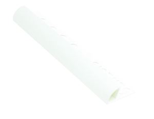 Coltar faianta, colt exterior, 8 mm, PVC, 2.5 m, alb gheata