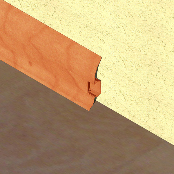 Plinta parchet 60 mmx2,5 m, PVC, cires