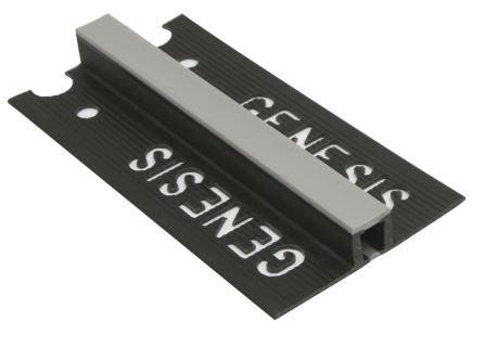 Profil dilatatie 9x10 mm, 2,5 m, PVC, gri inchis