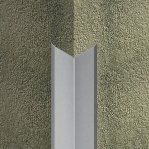 Cornier inox cu laturi tesite, 15x15 mm, 2,7 m, inox periat
