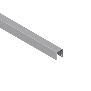 Profil U aluminiu,12x18x7 mm, 2 m, aluminiu, argintiu satinat