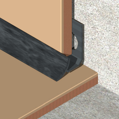 Coltar faianta, colt interior, 9 mm, PVC, 2.5 m, piatra neagra