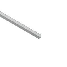 Cornier laturi egale, 10x10 mm, 2 m lungime, argintiu satinat