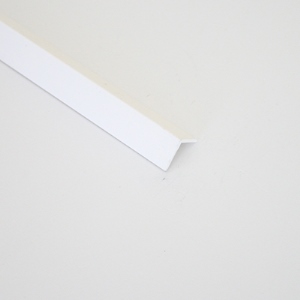 Cornier ingust PVC, 12x12 mm, alb