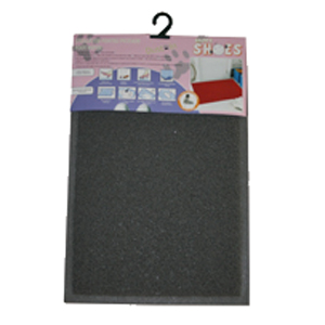 Stergator intrare cu suport vinil si margini presate, 12 mm, 40x60 cm, gri