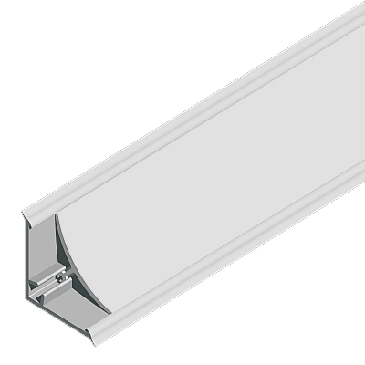 Etansator blat 32x32 mm, PVC, argintiu lucios