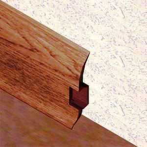 Plinta parchet 60 mmx2,5 m, PVC, stejar Mocha