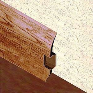 Plinta parchet 60 mmx2,5 m, PVC, stejar country