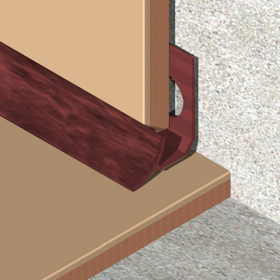 Coltar faianta, colt interior, 9 mm, PVC, 2.5 m, teracota marmorata