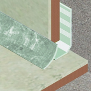 Coltar faianta, colt interior, 9 mm, PVC, 2.7 m, verde agata