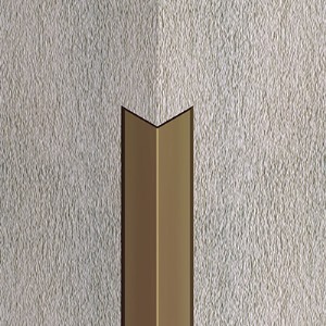 Cornier metalic laturi tesite, 25x25 mm, 2,7 m, bronz satinat