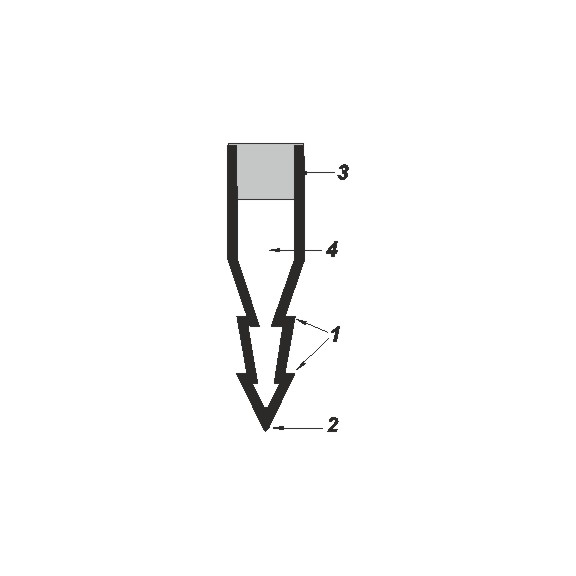 Profil dilatatie tip pana, 10x30 mm, 2,5 m, PVC, bej