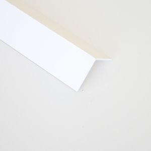 Cornier ingust PVC, 25x25 mm, alb
