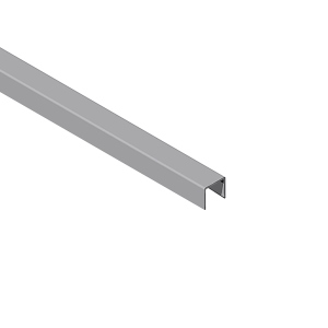 Profil U aluminiu, 12x13,5x1,3 mm, 1m, aluminiu, argintiu satinat