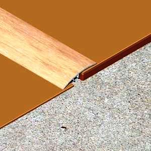 Prag trecere, diferenta nivel 14 mm, 39 mmx1,8 m, crem lemnos