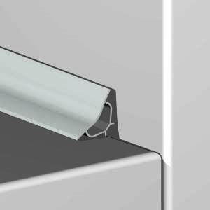 Etansator blat mini, 12x12 mm, PVC, 2,5 m, alb