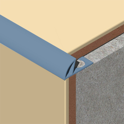 Coltar faianta, colt exterior, 10 mm, PVC, 2.5 m, lavanda