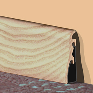 Plinta perimetrala PVC, 20x50mm, 2,5 m, fag